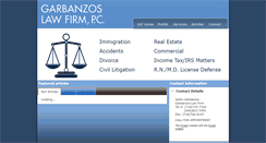 Desktop Screenshot of garbanzoslaw.com