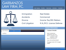Tablet Screenshot of garbanzoslaw.com